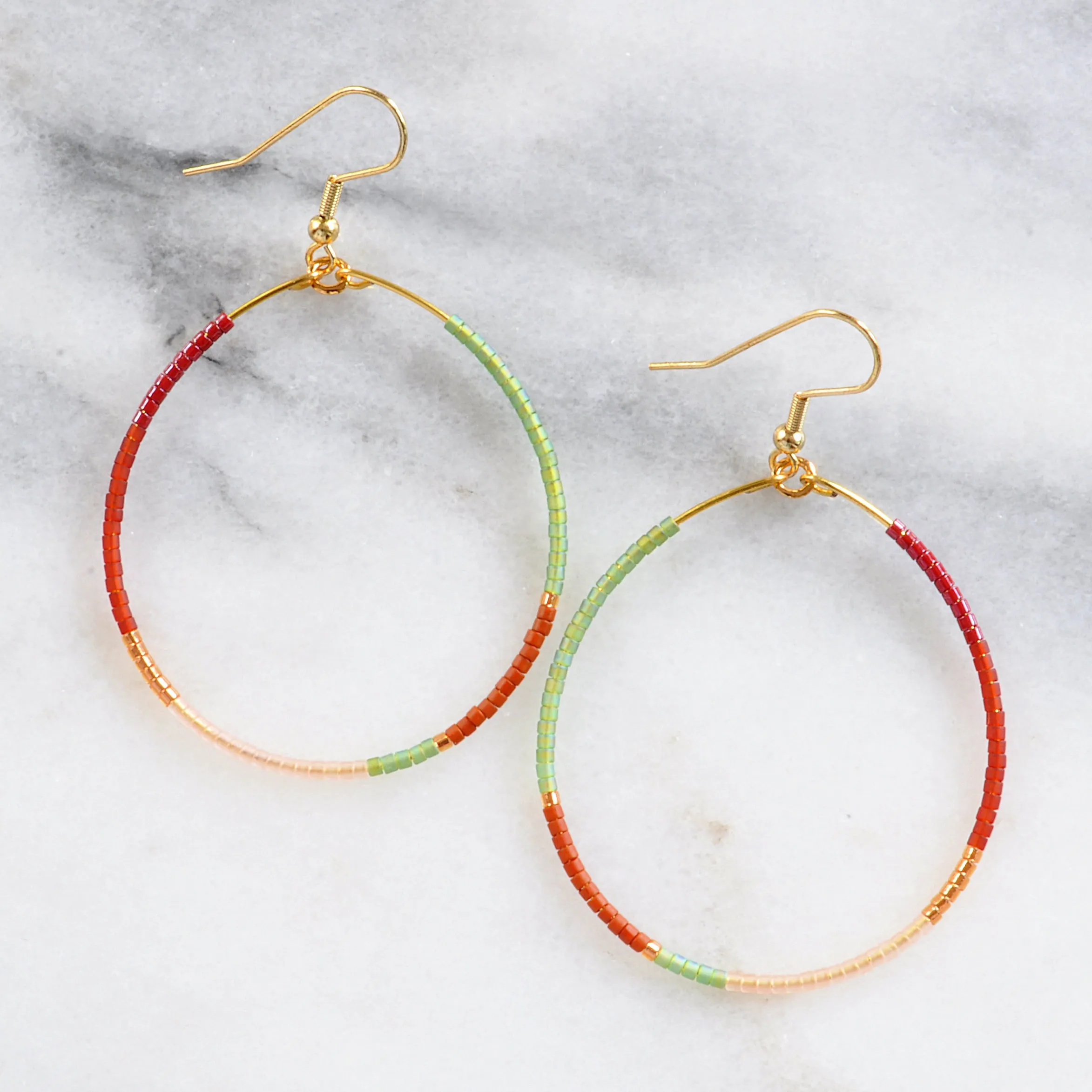 Big Beaded Hoops - ROAM