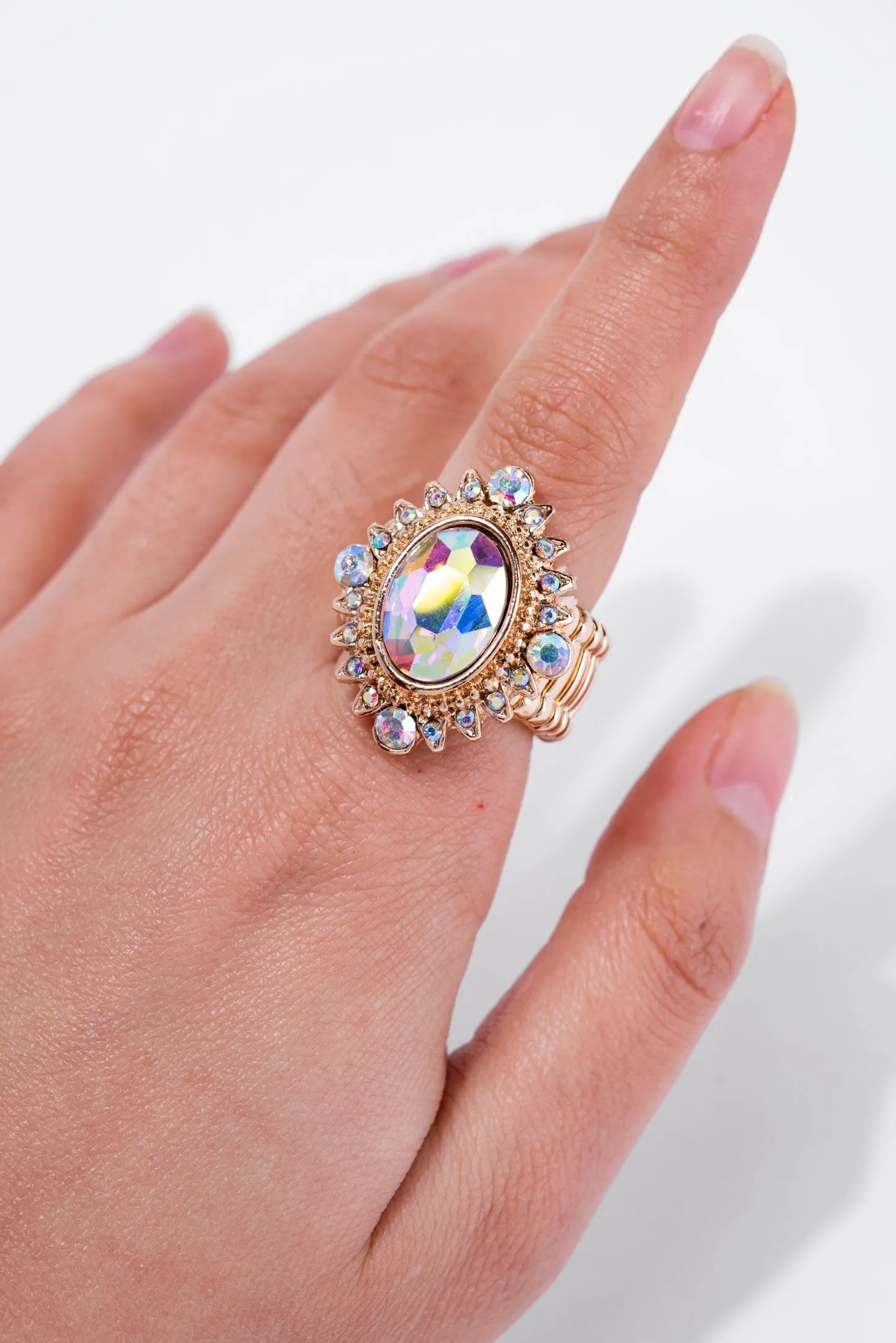 Darla Rhinestone Stretch Ring