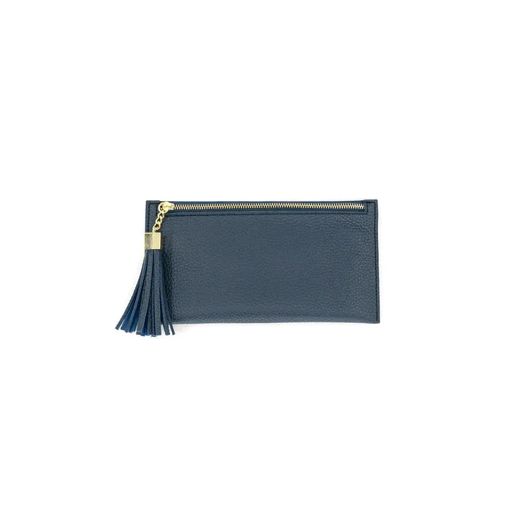 Thin Long Wallet with Tassel