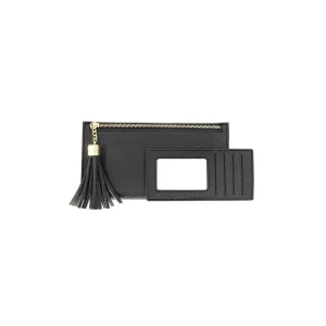 Thin Long Wallet with Tassel