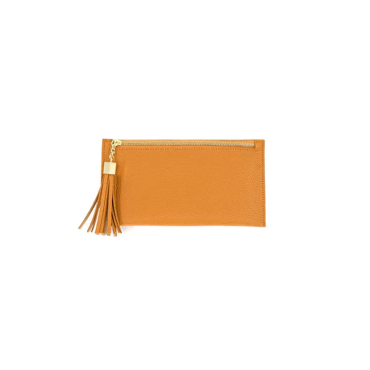 Thin Long Wallet with Tassel