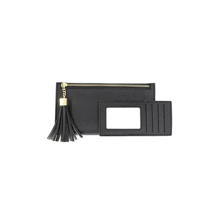 Thin Long Wallet with Tassel